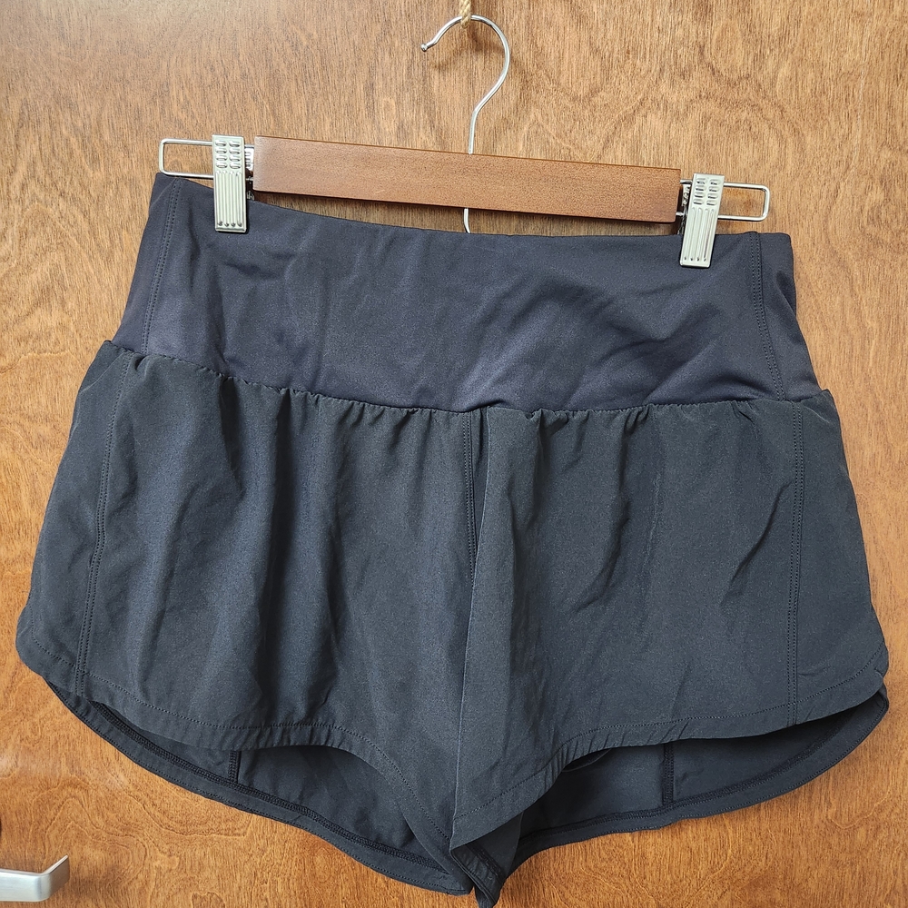 Women's Black Fancy Butt Athletic Shorts